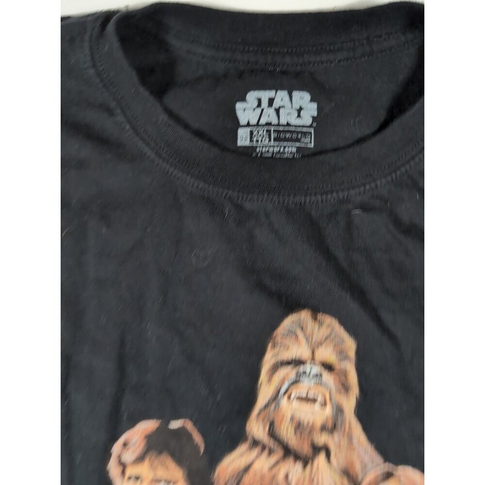 CHRISTMAS StarWars Tshirt Size XXL Chewbacca Princess Leia Hans SOLO LUKE - Picture 6 of 8